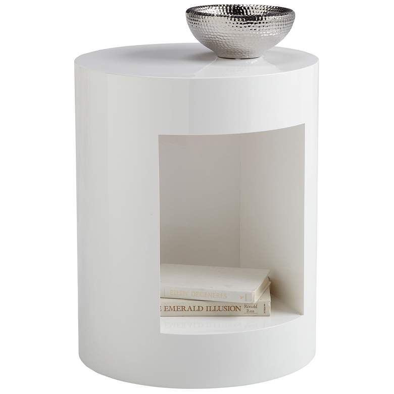 Image 1 Sunpan Beacon End Table High Gloss White