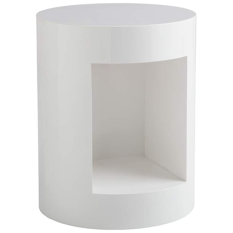 Image 2 Sunpan Beacon End Table High Gloss White more views