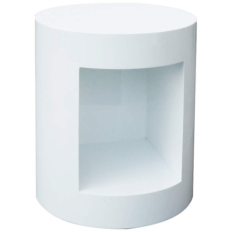 Image 3 Sunpan Beacon End Table High Gloss White more views