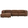 2_Sunpan Beau Sofa Chaise Laf Lucia Tobacco Leather more views