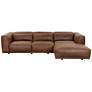 2_Sunpan Beau Sofa Chaise Raf Lucia Tobacco Leather more views