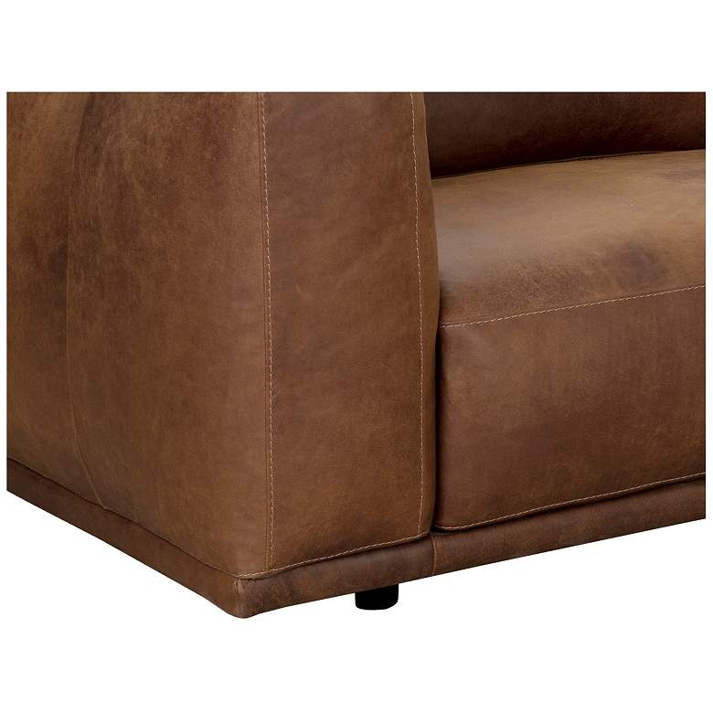 Image 5 Sunpan Beau Sofa Chaise Raf Lucia Tobacco Leather more views