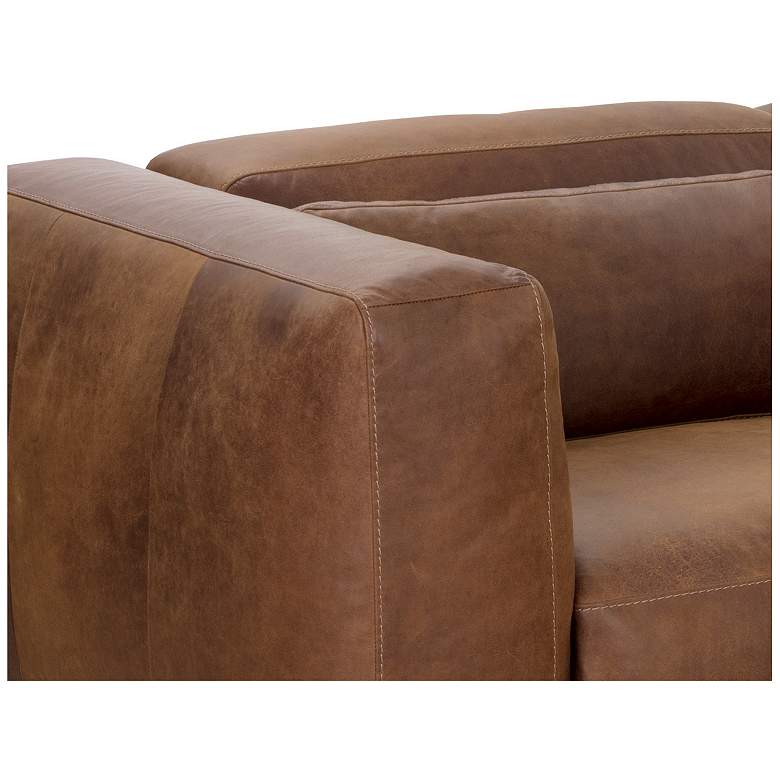 Image 6 Sunpan Beau Sofa Chaise Raf Lucia Tobacco Leather more views