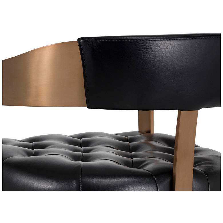 Image 5 Sunpan Beaumont Counter Stool Antique Brass Cantina Black more views