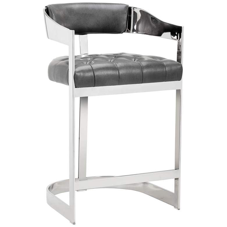 Image 1 Sunpan Beaumont Counter Stool Stainless Steel Cantina Magnetite