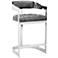 Sunpan Beaumont Counter Stool Stainless Steel Cantina Magnetite