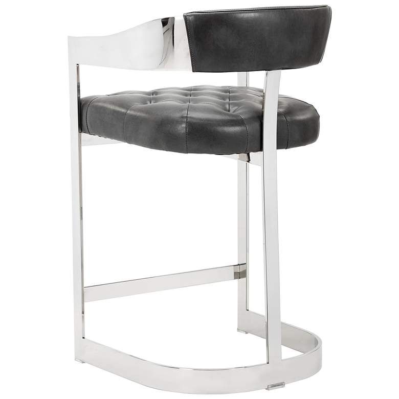 Image 3 Sunpan Beaumont Counter Stool Stainless Steel Cantina Magnetite more views
