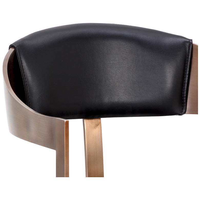 Image 7 Sunpan Beaumont Dining Armchair Antique Brass Cantina Black more views