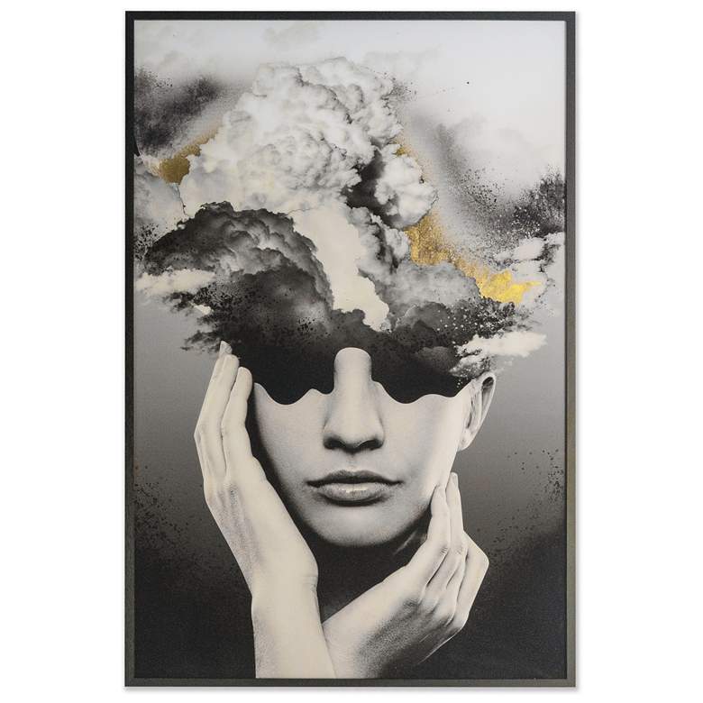 Image 1 Sunpan Beautiful Mind 40" X 60" Black Frame