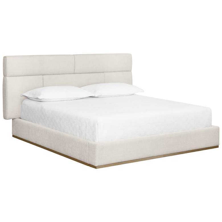 Image 1 Sunpan Beckham Bed King Chacha Cream