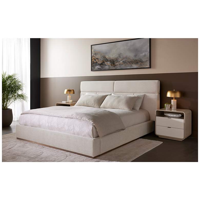 Image 6 Sunpan Beckham Bed King Chacha Cream more views