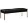 Sunpan Bellevue Bench Abbington Black and Bravo Black