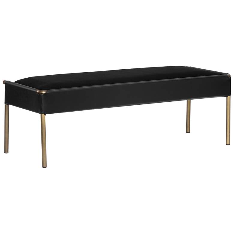 Image 2 Sunpan Bellevue Bench Abbington Black and Bravo Black more views