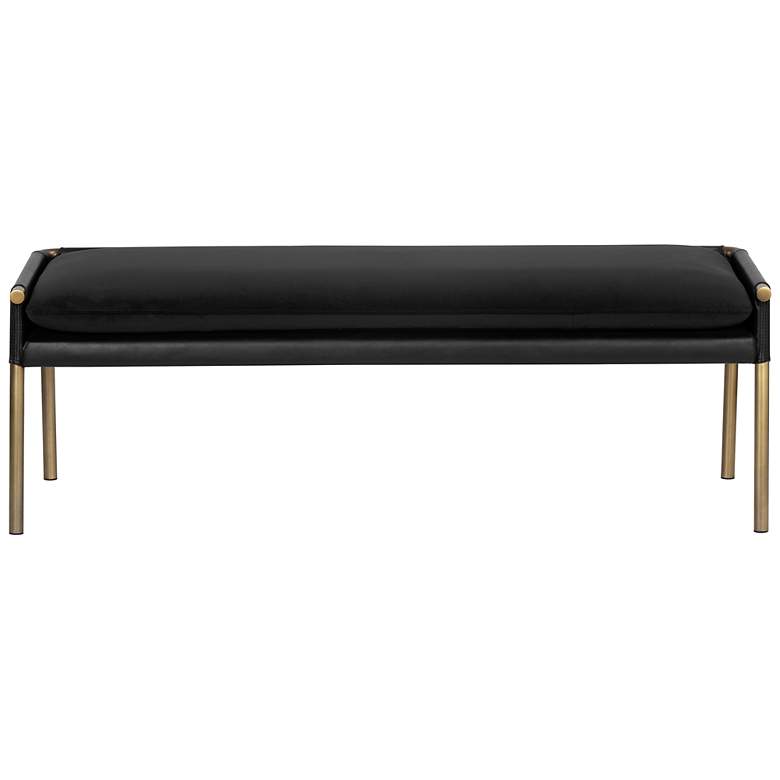 Image 3 Sunpan Bellevue Bench Abbington Black and Bravo Black more views