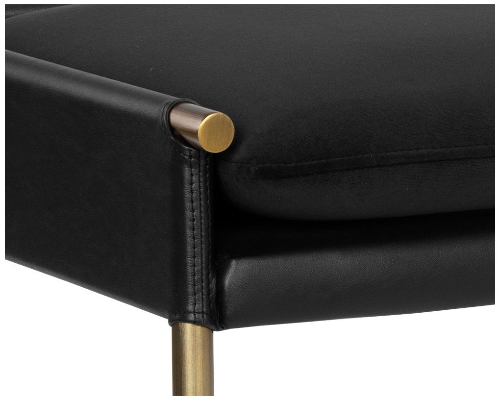 Image 5 Sunpan Bellevue Bench Abbington Black and Bravo Black more views