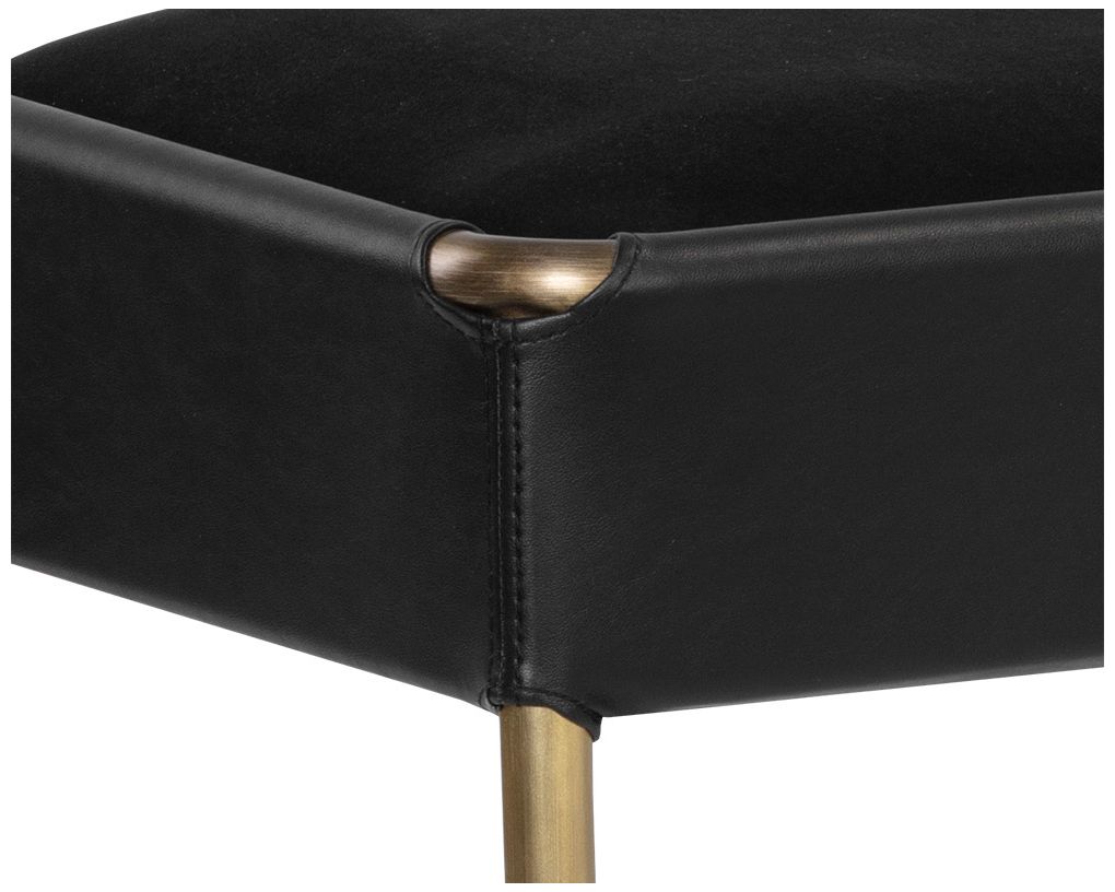 Image 6 Sunpan Bellevue Bench Abbington Black and Bravo Black more views