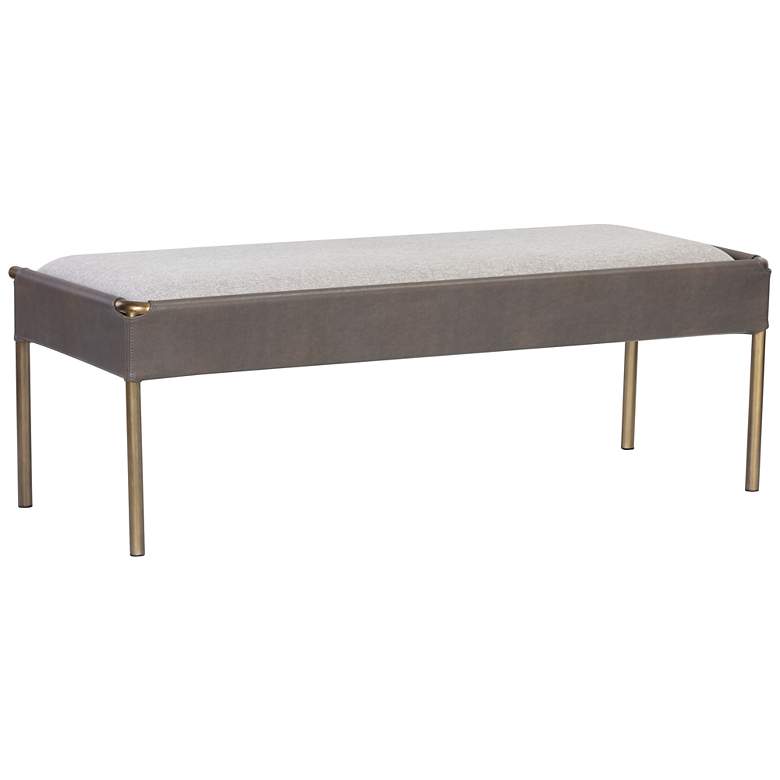 Image 2 Sunpan Bellevue Bench Belfast Heather Gray and Bravo Ash more views