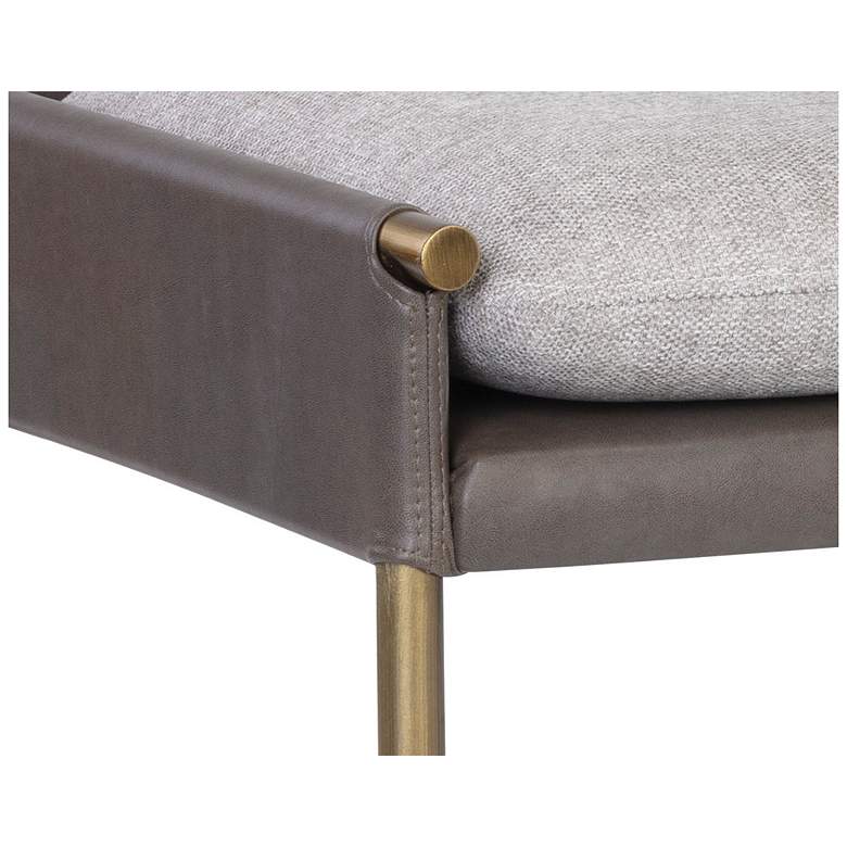 Image 5 Sunpan Bellevue Bench Belfast Heather Gray and Bravo Ash more views