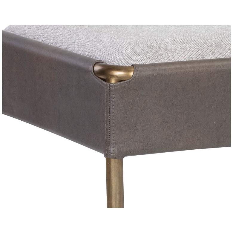 Image 6 Sunpan Bellevue Bench Belfast Heather Gray and Bravo Ash more views