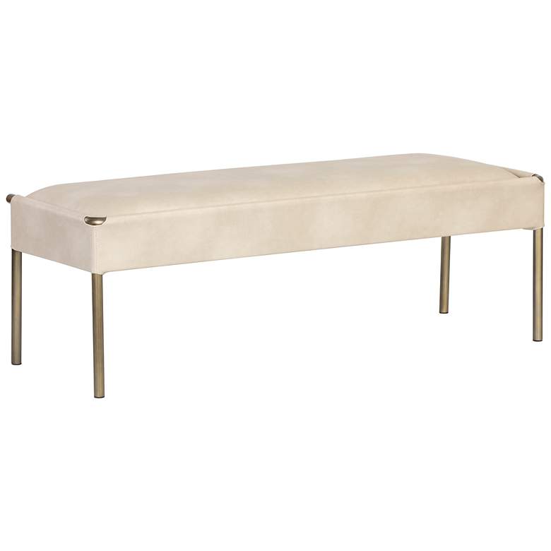 Image 2 Sunpan Bellevue Bench Bravo Cream more views
