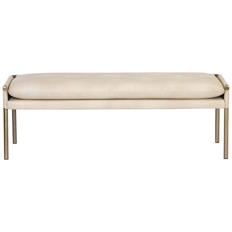 Image 3 Sunpan Bellevue Bench Bravo Cream more views