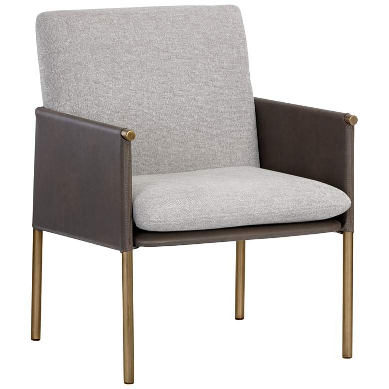 Image 2 Sunpan Bellevue Lounge Chair Belfast Heather Gray and Bravo Ash