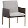 Sunpan Bellevue Lounge Chair Belfast Heather Gray and Bravo Ash
