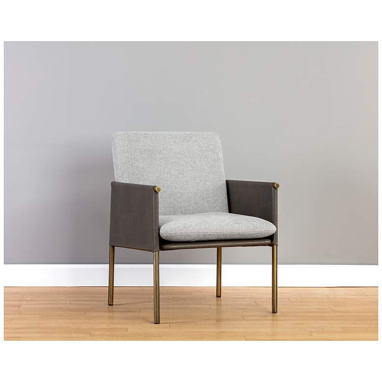 Image 1 Sunpan Bellevue Lounge Chair Belfast Heather Gray and Bravo Ash