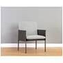 1_Sunpan Bellevue Lounge Chair Belfast Heather Gray and Bravo Ash