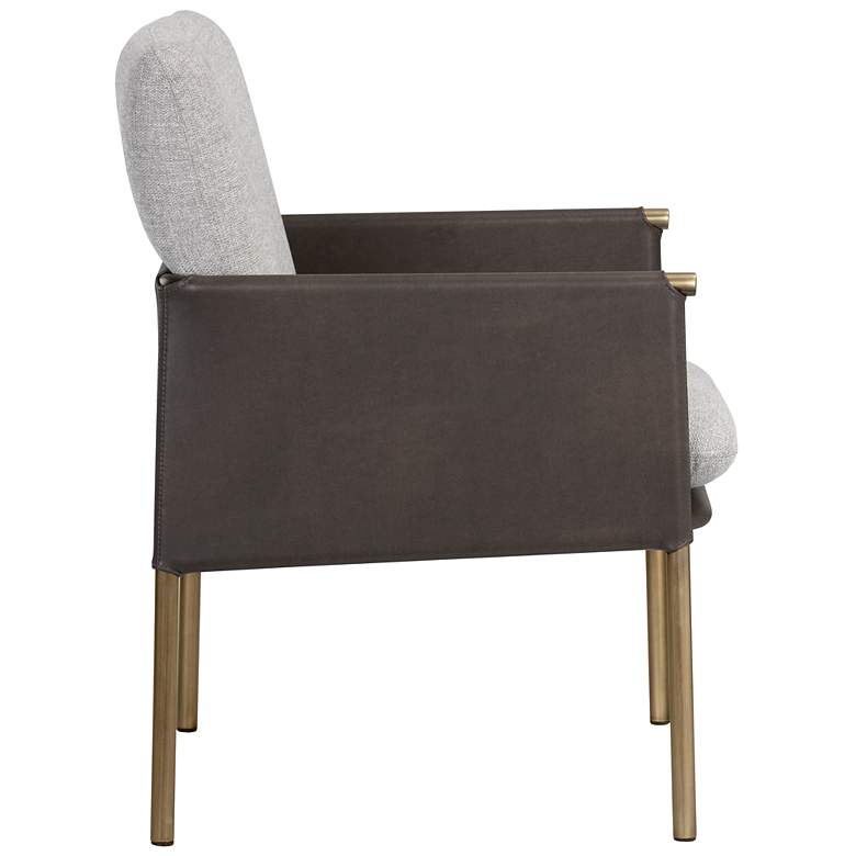 Image 4 Sunpan Bellevue Lounge Chair Belfast Heather Gray and Bravo Ash more views