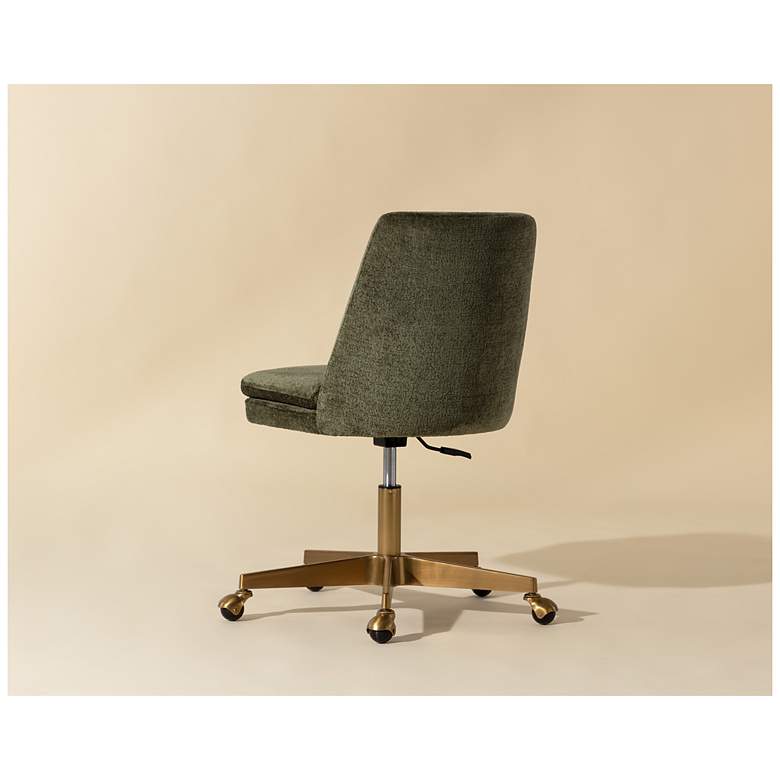 Image 6 Sunpan Berget Office Chair Bergen Olive more views