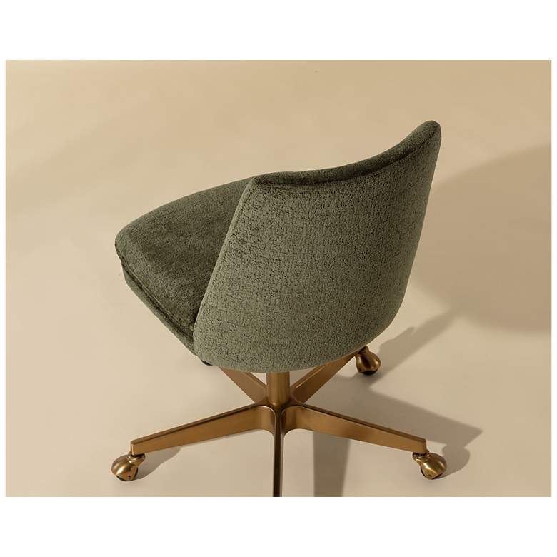 Image 7 Sunpan Berget Office Chair Bergen Olive more views