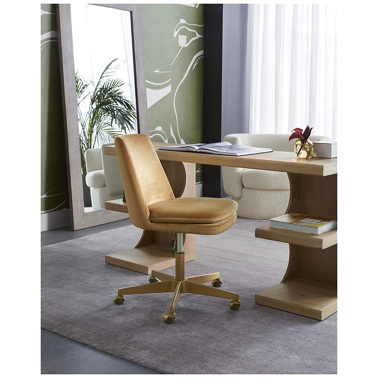 Image 5 Sunpan Berget Office Chair Gold Sky more views