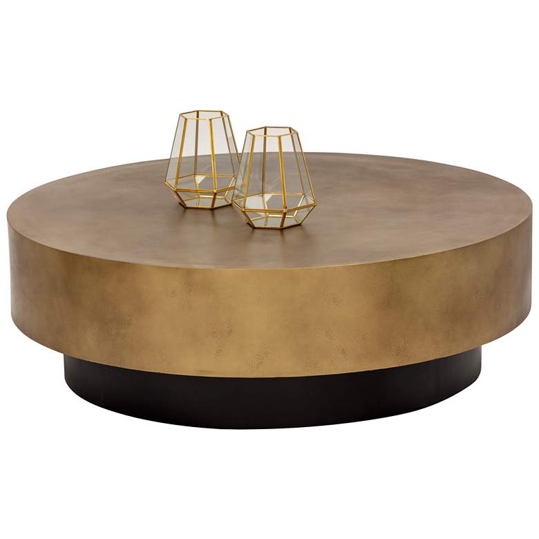 Image 1 Sunpan Bernaby Coffee Table Antique Brass