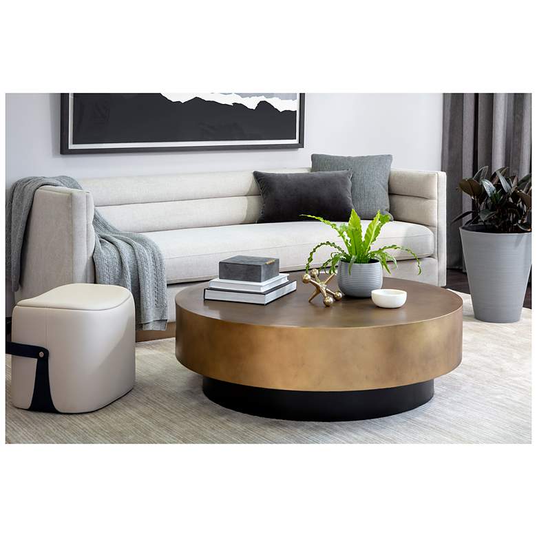 Image 6 Sunpan Bernaby Coffee Table Antique Brass more views