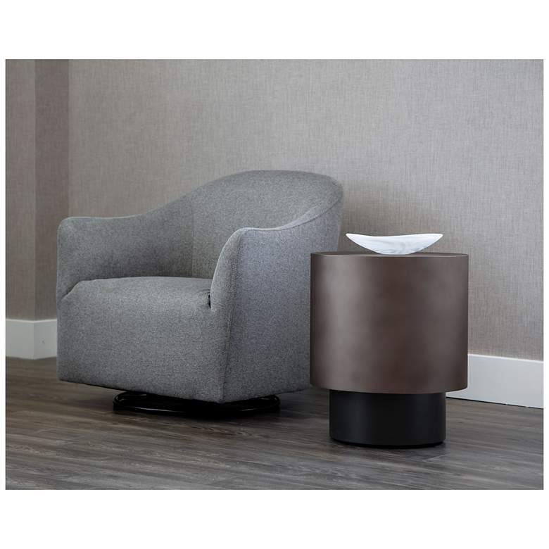 Image 5 Sunpan Bernaby End Table Gunmetal more views