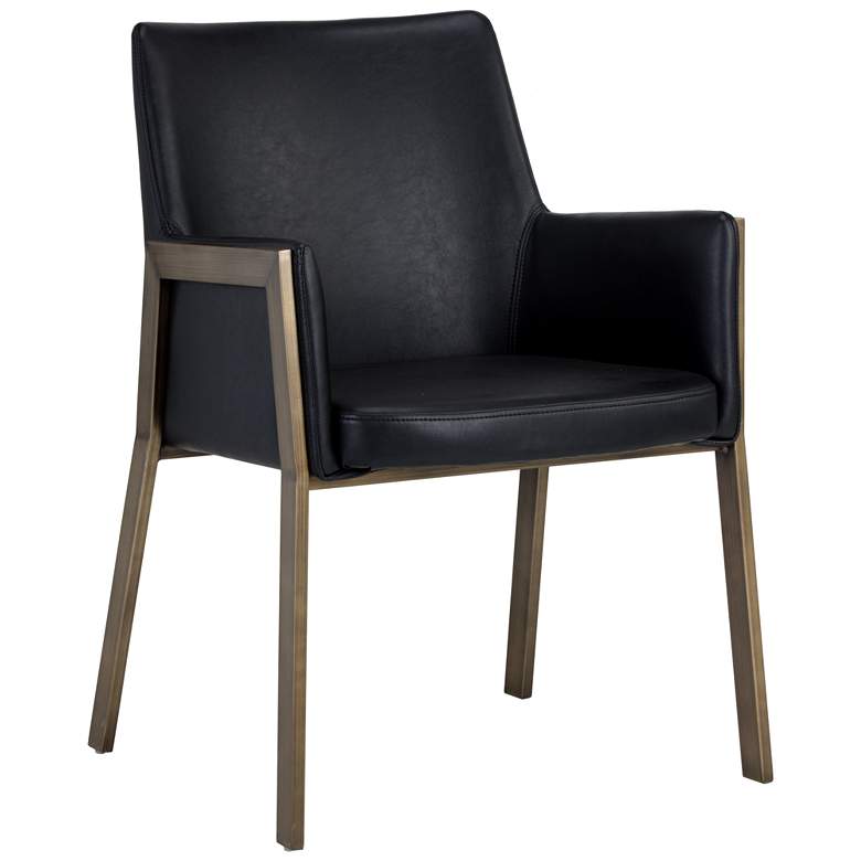 Image 2 Sunpan Bernadette Dining Armchair Bravo Black