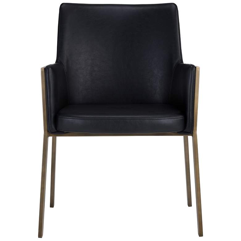 Image 3 Sunpan Bernadette Dining Armchair Bravo Black more views