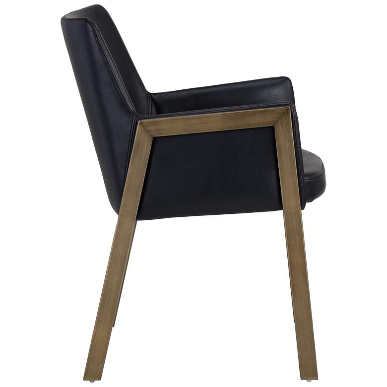 Image 4 Sunpan Bernadette Dining Armchair Bravo Black more views