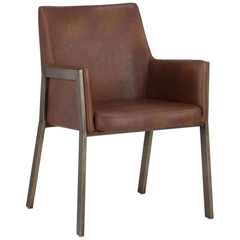 Image 1 Sunpan Bernadette Dining Armchair Bravo Cognac