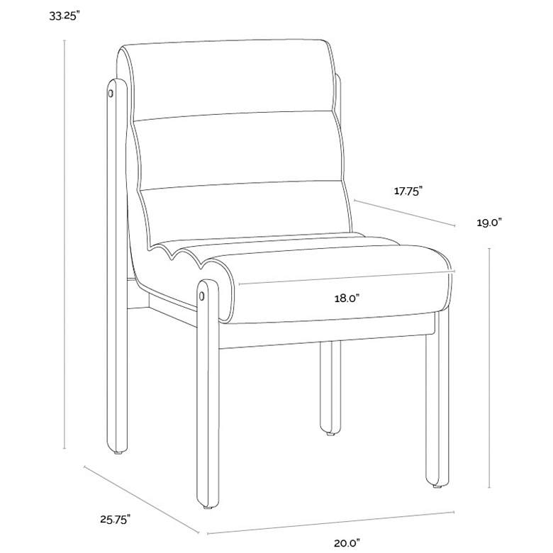 Image 6 Sunpan Bertie Dining Chair Geralt Linen more views