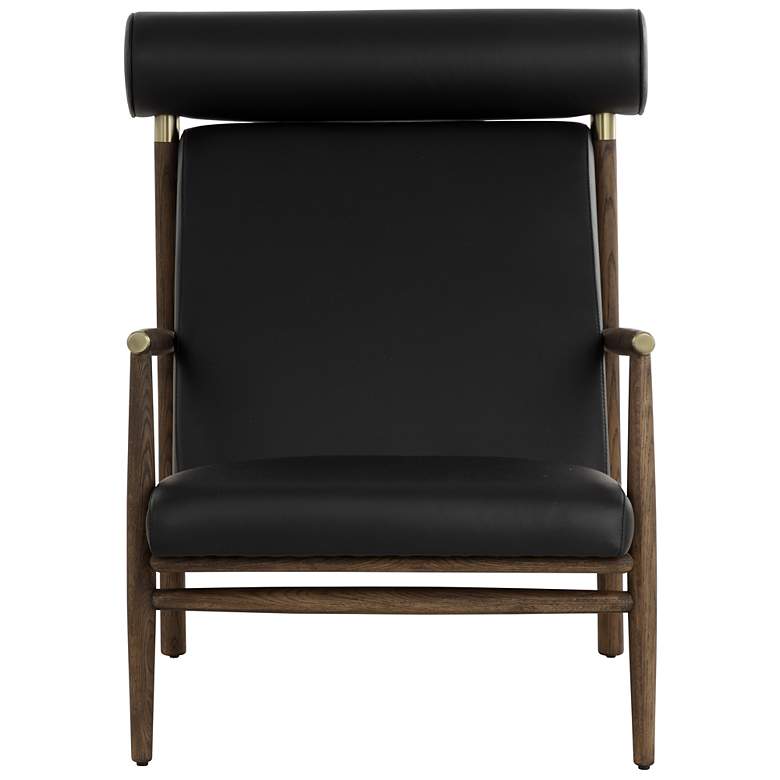 Image 2 Sunpan Biko Lounge Chair Black Leather more views