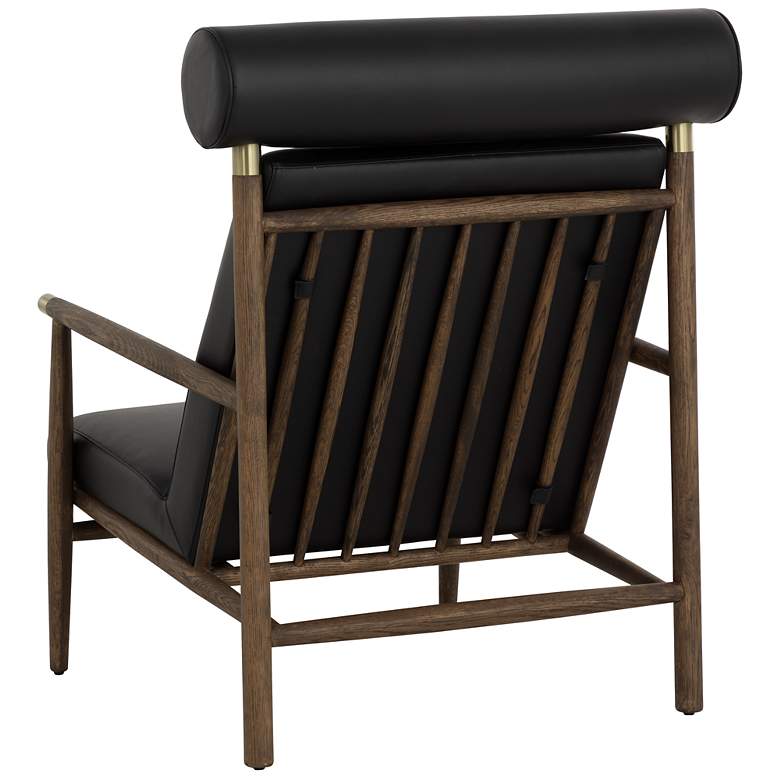 Image 4 Sunpan Biko Lounge Chair Black Leather more views