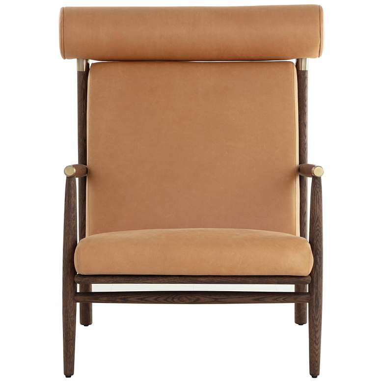 Image 2 Sunpan Biko Lounge Chair Sahara Camel Leather more views
