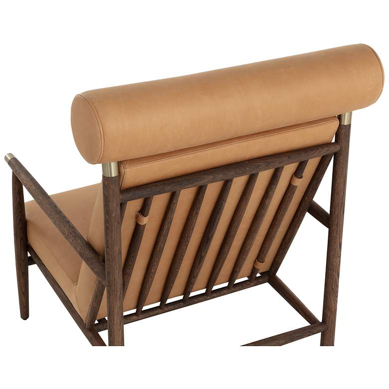 Image 5 Sunpan Biko Lounge Chair Sahara Camel Leather more views
