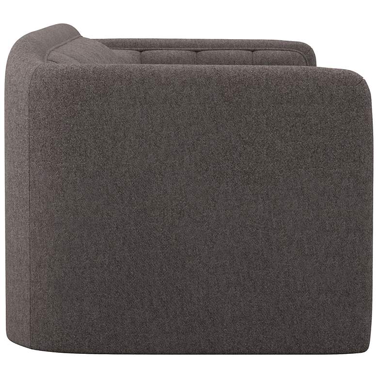 Image 3 Sunpan Birrit 92 1/4" Wide Alaska Hedgehog Brown Modern Sofa more views