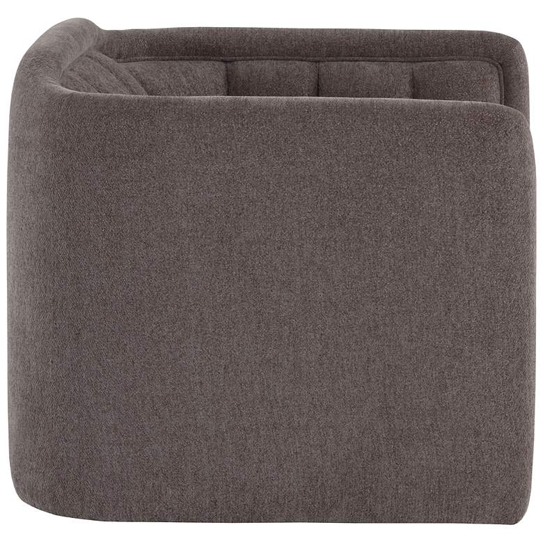 Image 4 Sunpan Birrit Swivel Armchair Alaska Hedgehog Brown more views