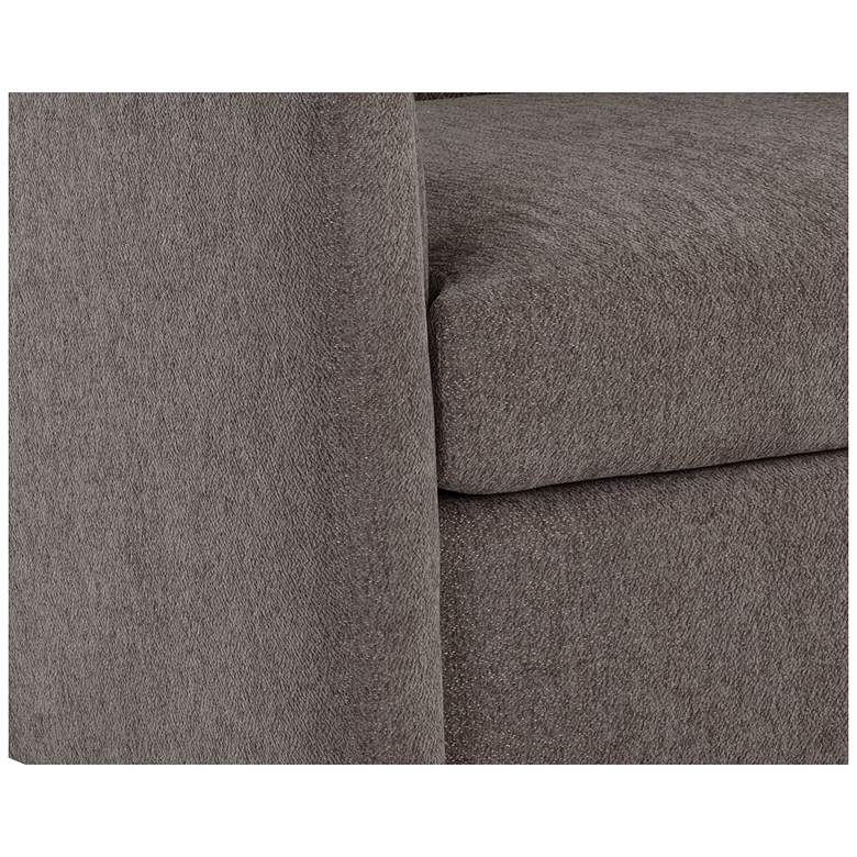 Image 6 Sunpan Birrit Swivel Armchair Alaska Hedgehog Brown more views