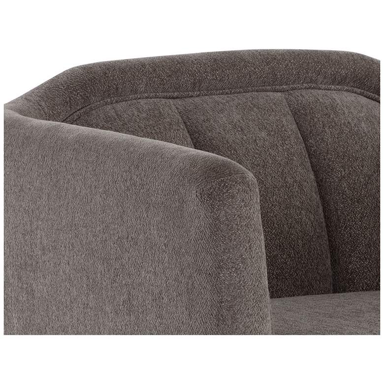 Image 7 Sunpan Birrit Swivel Armchair Alaska Hedgehog Brown more views