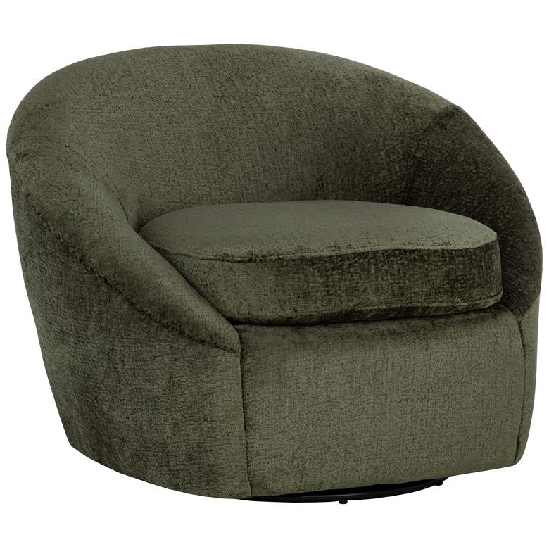 Image 1 Sunpan Bliss Swivel Lounge Chair Bergen Olive